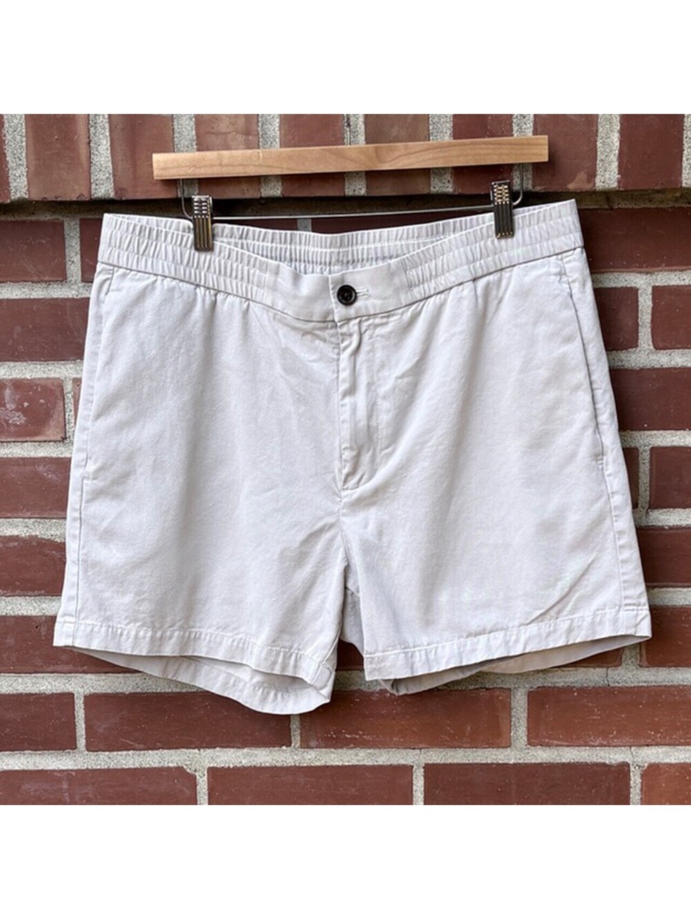 Bonobos Cream Chino Shorts, Large, 5in Inseam